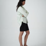 Side view of the Elara Shirt in Pistachio